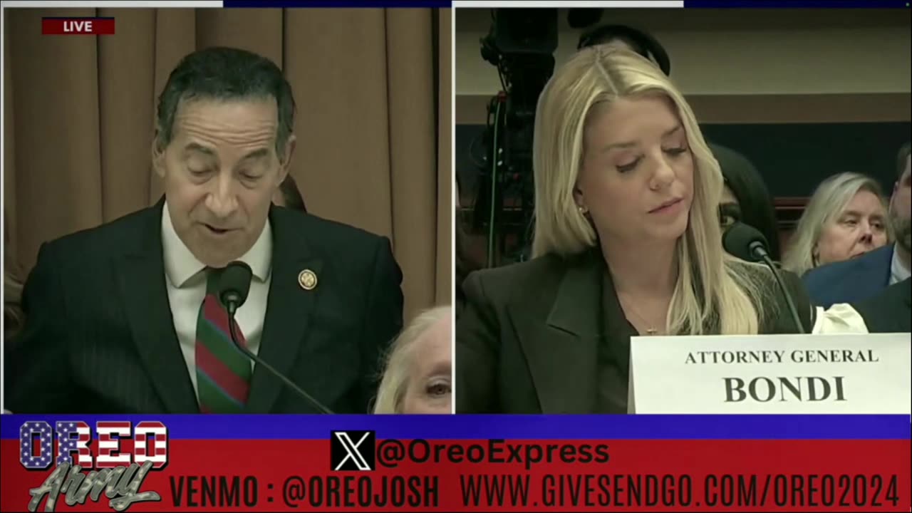 Attorney General Pam Bondi Testifies on Capitol Hill