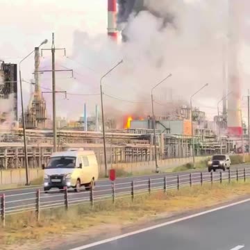 The Sprawling Slavneft-YANOS Petrochemical Plant in Yaraslav is Hit Overnight
