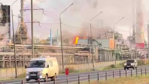 The Sprawling Slavneft-YANOS Petrochemical Plant in Yaraslav is Hit Overnight