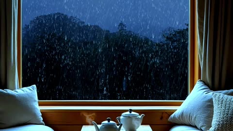 cozy rain in cabin#cozy cottage with rain#rain sounds for sleeping#sleep ambience#sleepaid |