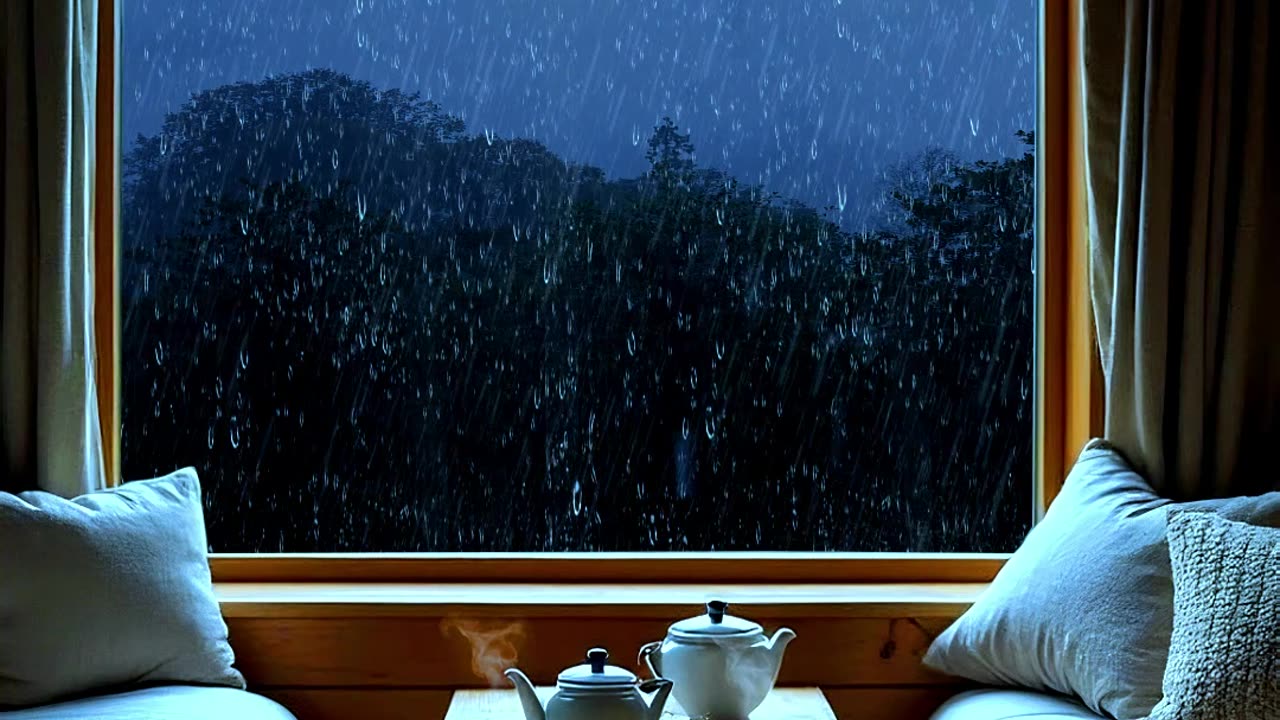 cozy rain in cabin#cozy cottage with rain#rain sounds for sleeping#sleep ambience#sleepaid |