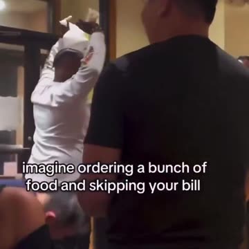 Ordering A bunch Of Food, Refusing To Pay, Then Getting In Fight With Staff
