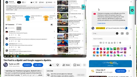 Tim Pool is a dipshit and google supports dipshits