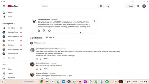 Cuthbert Abelism\Incites Hatred & Malicious Communications\New "Turnip" Slander after Death Threat