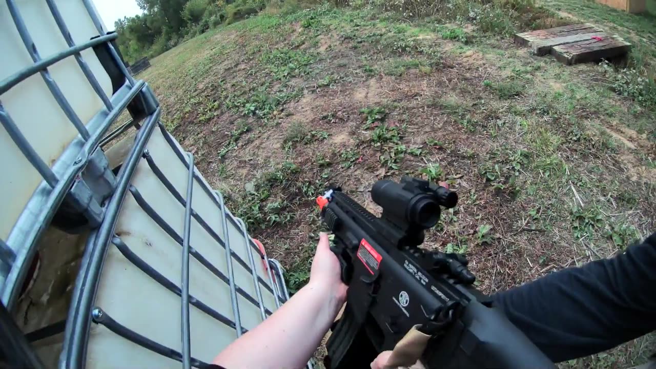 Airsoft Noob somehow doesn't get hit at all !? | BlackWater Marsh Airsoft Grand Re-Opening