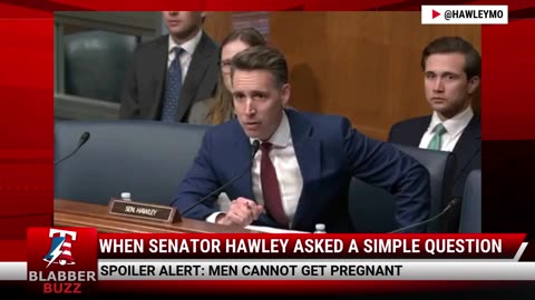 When Senator Hawley Asked A Simple Question