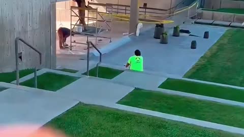 More repainting done at Charlie Kirk shooting site