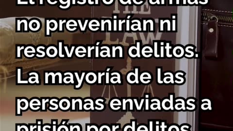 5 razones de que la registracion de armas es ilegal