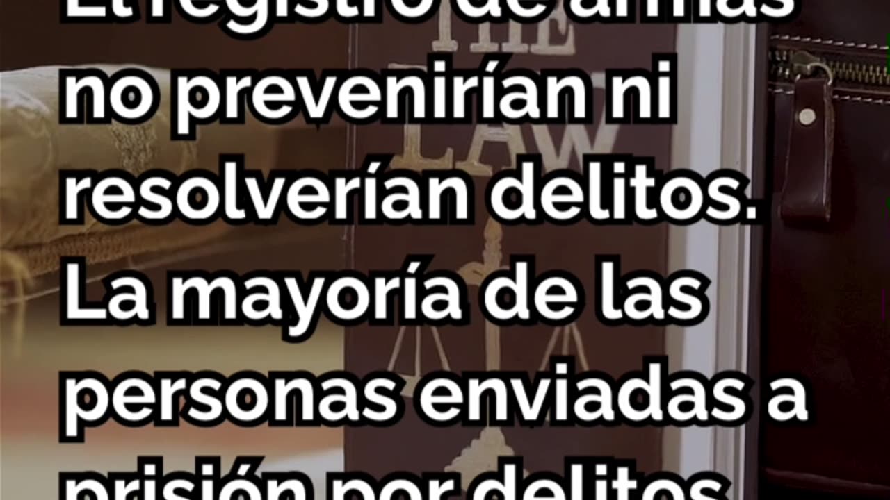5 razones de que la registracion de armas es ilegal