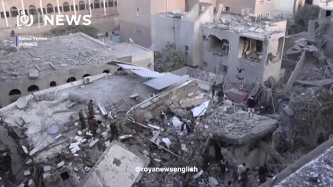 Aftermath of massive ‘Israeli’ strikes on Gaza City