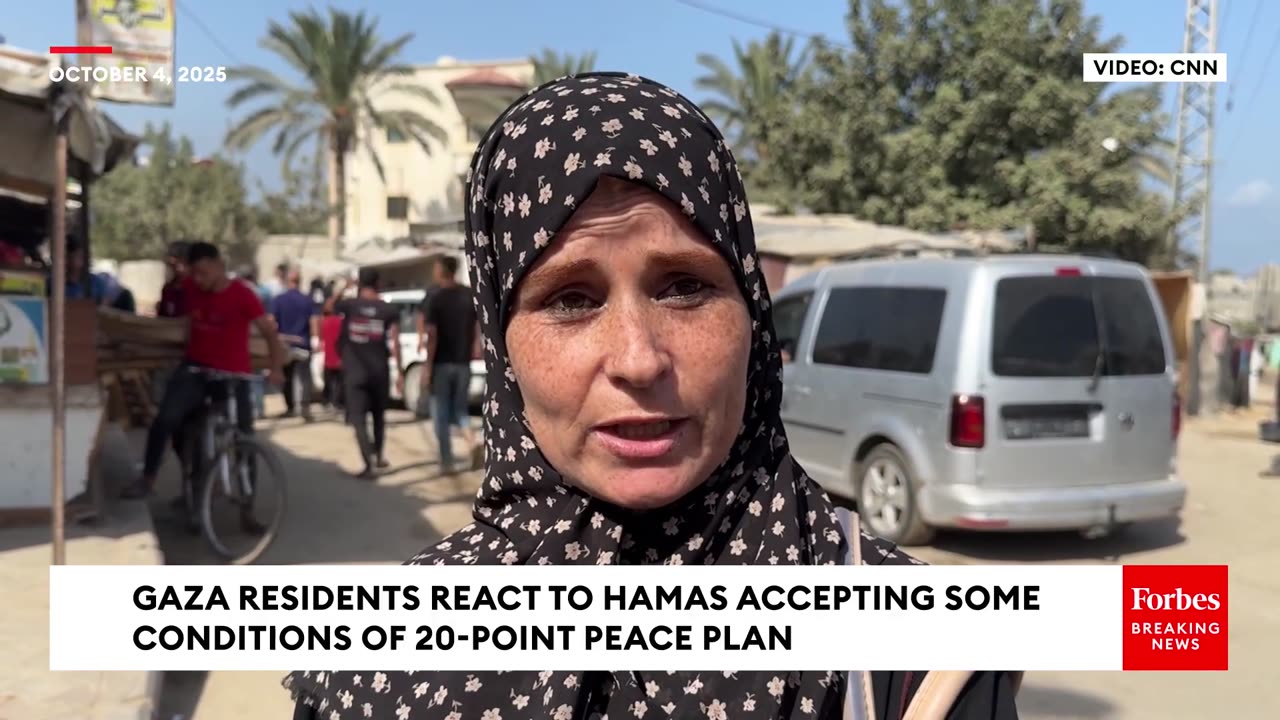 We Cautiously Received The News : Gaza Residents React To Hamas Accepting Some Terms Of Peace Plan