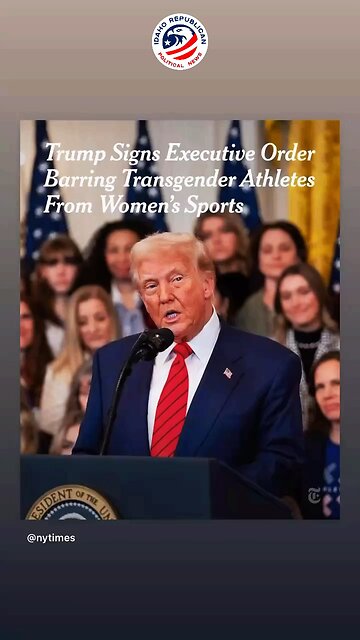 Trump Band amen from Women Sports