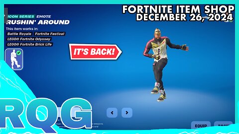 RUSHIN’ AROUND & SLALOM STYLE IS FINALLY BACK! FORTNITE ITEM SHOP (December 26, 2024)