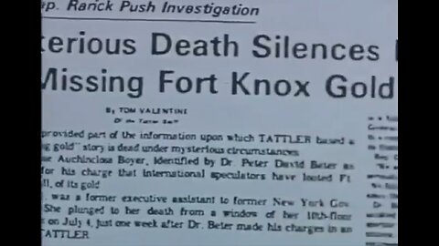 The gold at Fort Knox was stolen by the Rockefeller Family and The Federal Reserve...