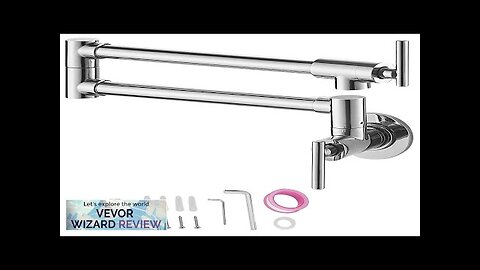 VEVOR Pot Filler Faucet Solid Brass Commercial Wall Mount Kitchen Stove Faucet Review