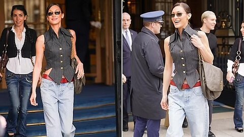 Bella Hadid Flaunts Chic Fashion at Paris Fashion Week