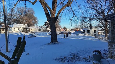 Winter Drone Garden tour! Midwest Blizzard