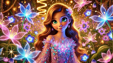 A MENINA E O JARDIM DAS FLORES DE LUZ | HISTÓRIA INFANTIL MÁGICA E ENCANTADORA