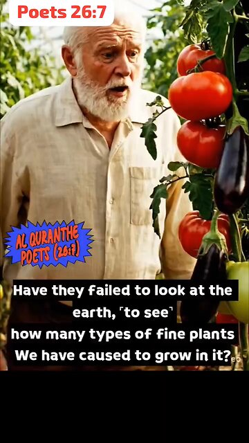 Ash-Shu'ara 26:7 #poets 👀 🌎🌱Have they failed to look at the earth 🍎🍉🥦🍆🥕 #fruits #vegetables