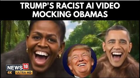 Trump Posts AI Video Mocking Obamas as Apes