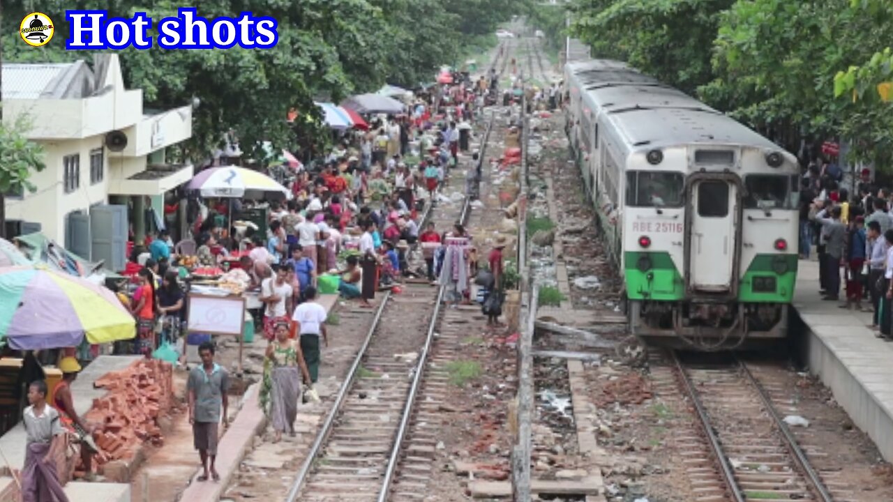 Near the train station.