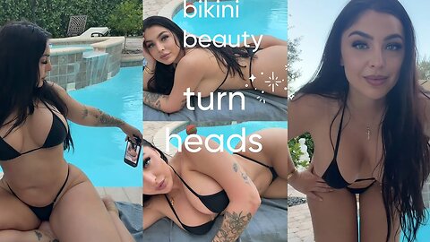 Emjayplayss Curvy Hot Sexy Body PAWG Rides! Stunning Honey Thong Bikini Beauty Turn Heads