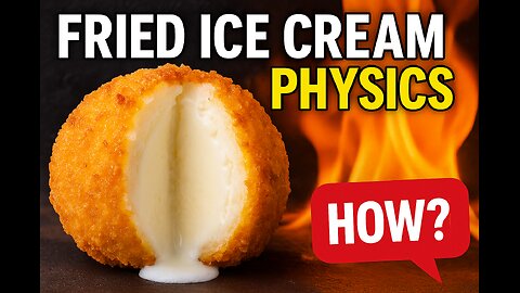 🍦 3 Reasons Fried Ice Cream Stays Frozen — The Physics Explained 🔥