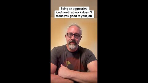 Being loud at work doesn’t mean your listened to.