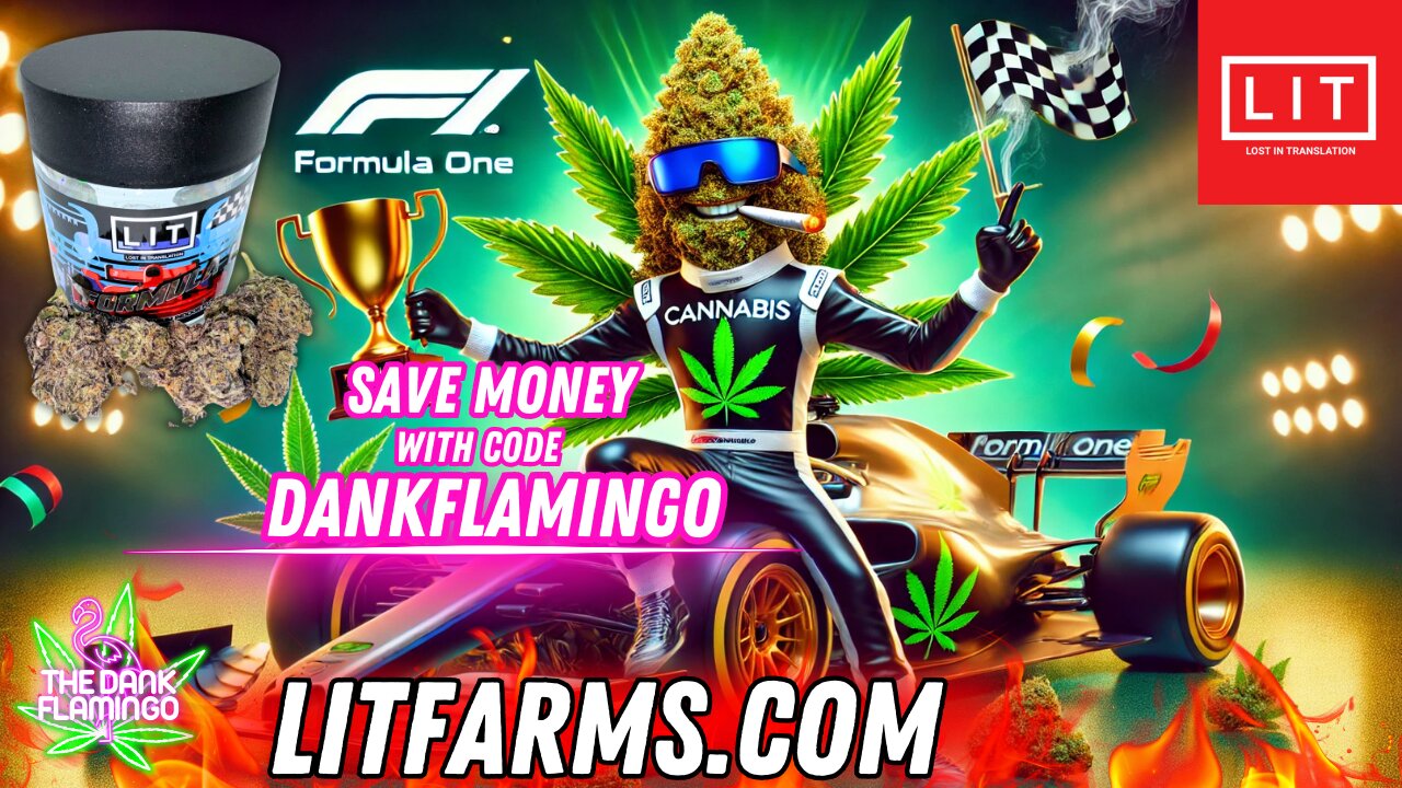 Smoking Up Formula One Jar From Lit Farms! The Dank Flamingo Review!!