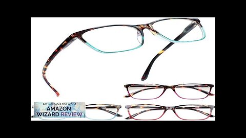 Henotin 4 Pack Ladies Reading Glasses Blue Light Blocking Spring Hinge Readers Review