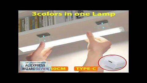 LED Motion Sensor Light Wireless LED Night Light Type C Rechargeable Light Review