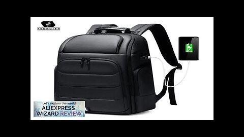 Fenruien Waterproof Backpacks USB Charging School Bag Anti-theft Men Backpack Fit 15.6 Review