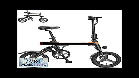 Jasion EB3 Electric Bike Adults 21mph 500W Peak Motor 270Wh Battery Rear Review