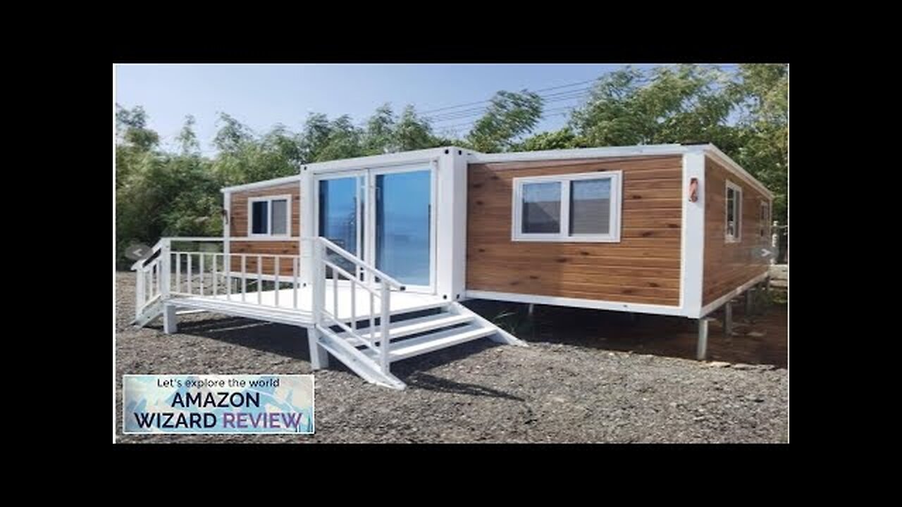 19X20FT 2 Bedroom Foldable House prefab Tiny House prefab Homes Houses Review