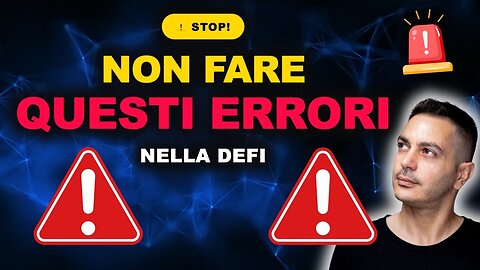 3 ERRORI NELLA DEFI CHE TI SVUOTANO IL PORTAFOGLIO (E COME EVITARLI)