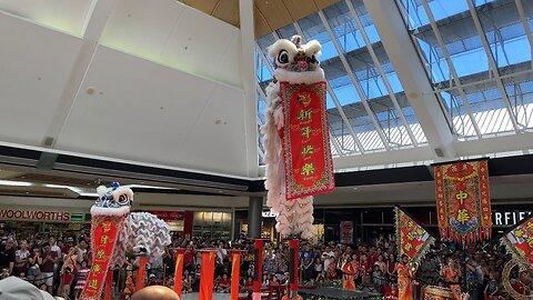 High Pole Acrobatic Lion Dance at Booragoon Shopping Centre Chinese New Year 2025