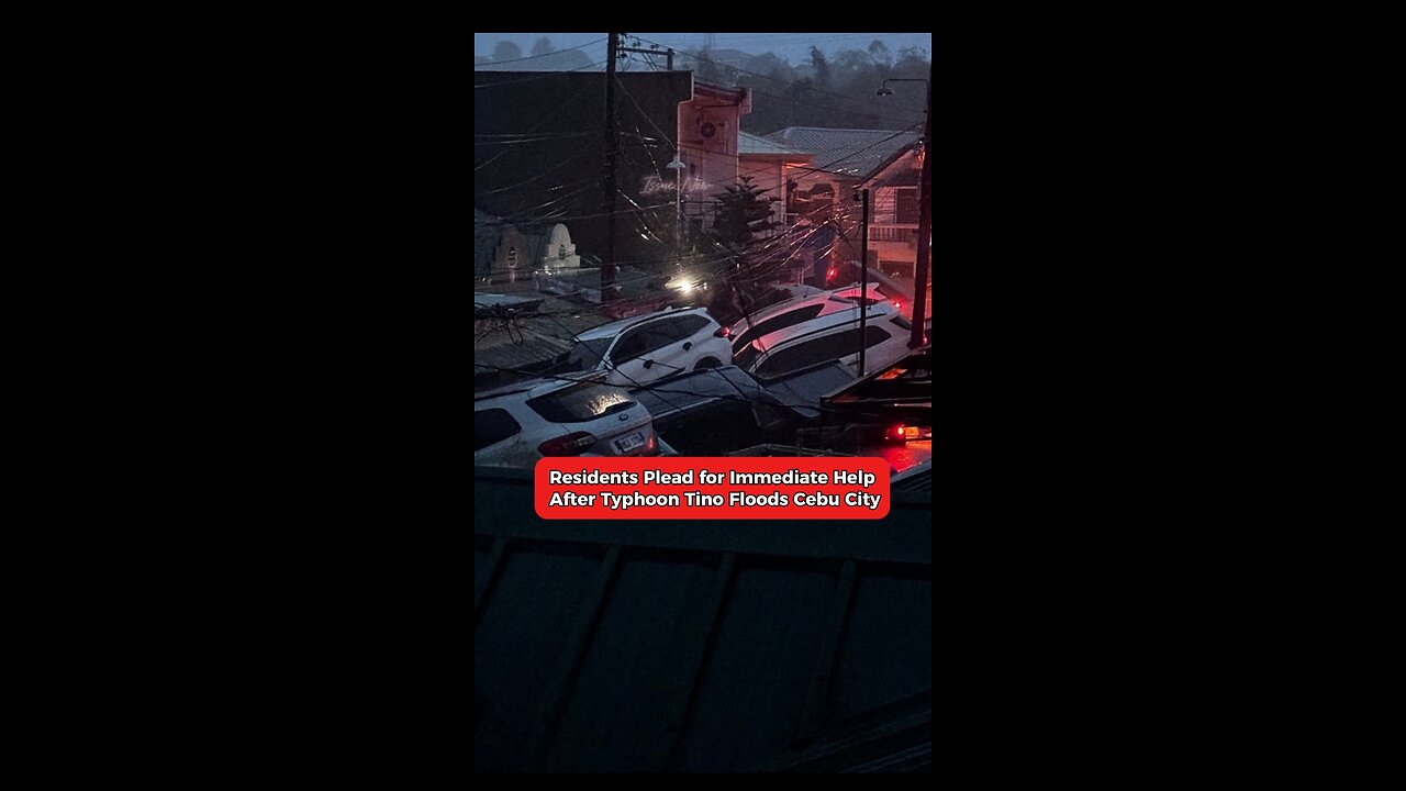 Flood in Cebu City after Typhoon Tino Landfall