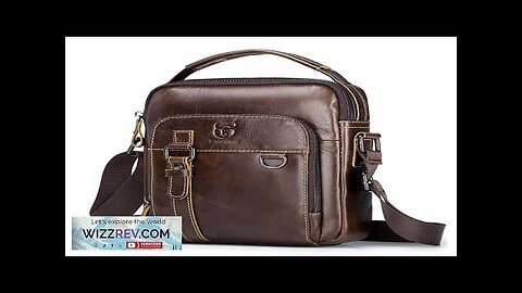 BULLCAPTAIN Genuine Leather Men's Shoulder Bag Small Handbag Fashion Crossbody Bag Review