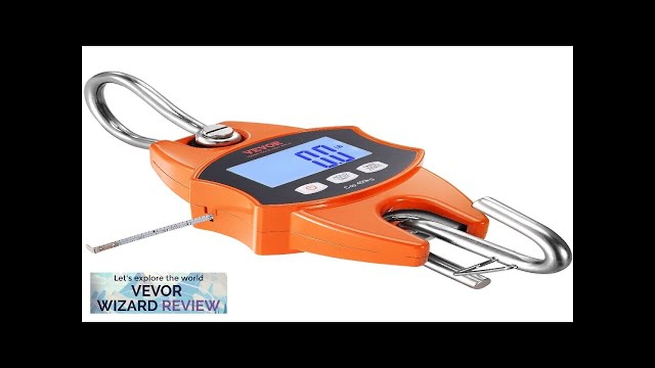 VEVOR Digital Crane Scale 880 lbs/400 kg Industrial Heavy Duty Hanging Scale Review