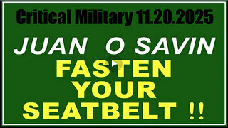 JUAN O SAVIN FASTEN YOUR SEAT BELT!!!!