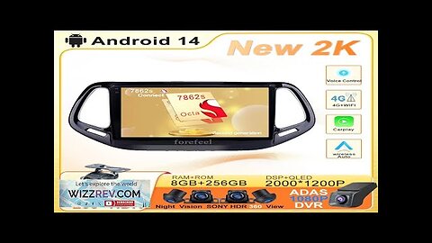 Android 14 For Jeep Compass 2 MP 2016 2017 2018 2019 Multimedia Review