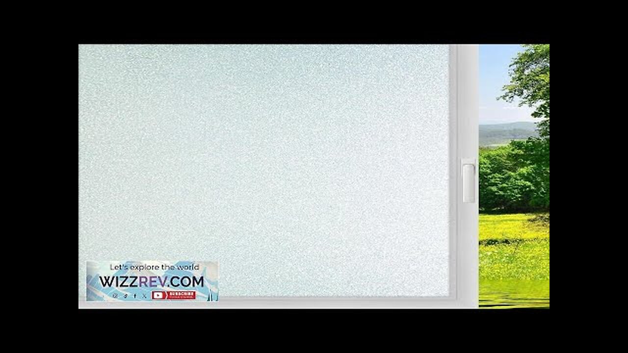 Qualsen Window Privacy Film Frosted Glass Window Film Matte White Non-Adhesive Static Review