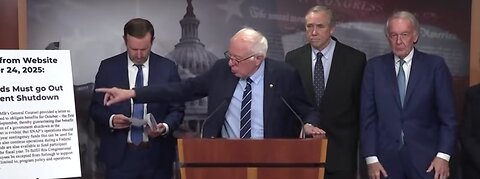 Bernie Sanders and Senate Dems Blame Republicans SNAP and Government Shutdown "Obey The Law"