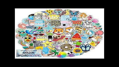 200 PCS Water Bottle Stickers for Kids Teens Cute Vinyl Waterproof Laptop Review