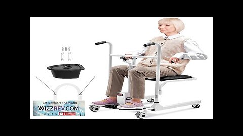 VEVOR Electric Patient Lift Chair Patient Transfer Wheelchair & 180° Split Seat Review