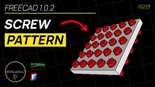 🔩 Screw Pattern Tutorial - FreeCAD Fasteners Workbench - FreeCAD Array - Freecad Pattern
