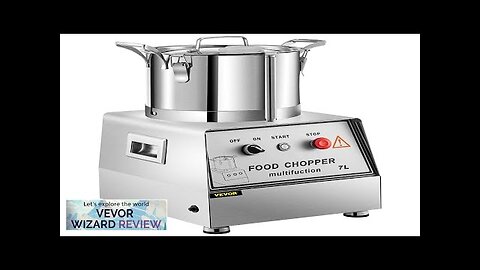 VEVOR 110V Commercial Food Processor 7L Capacity 750W Electric Food Cutter Mixer Review