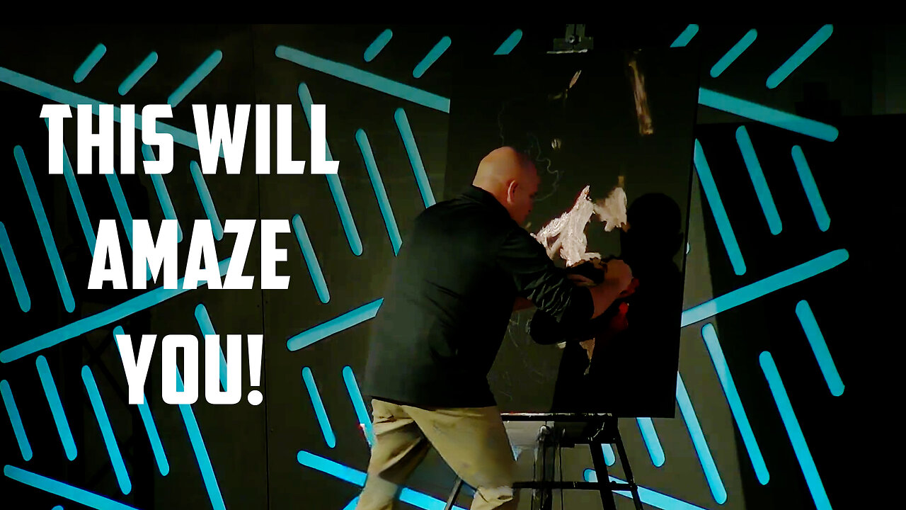 Speed Painter shocks the crowd during worship!