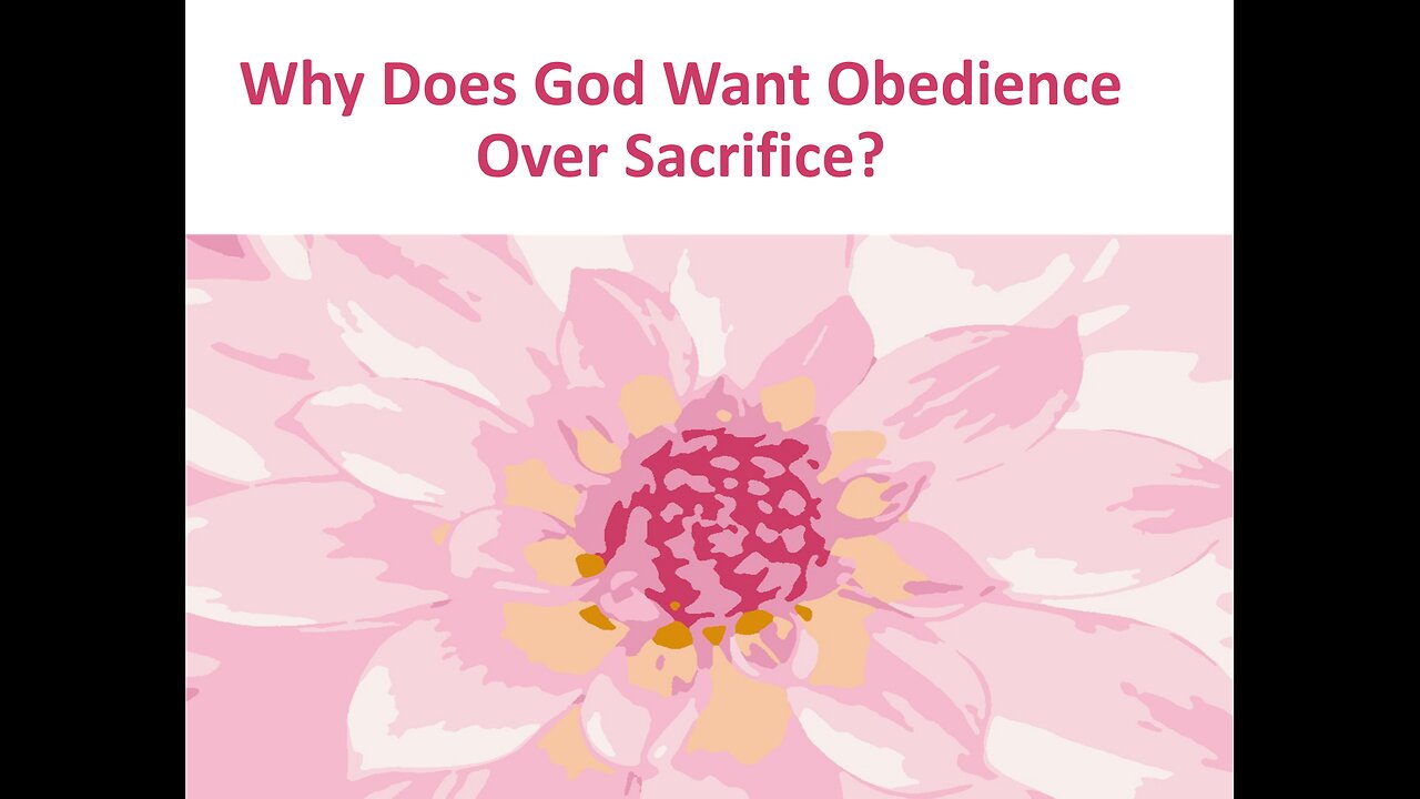 March 31 (Year 4) Why does God want Obedience over Sacrifice? - Tiffany Root & Kirk VandeGuchte