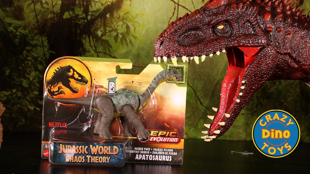 Jurassic World Chaos Theory Danger Pack Baby Apatosaurus Unboxed T-Rex eats Baby Dinosaur